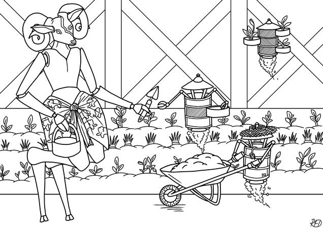 Thisbe and The Bings (Friends at the Table fanart)